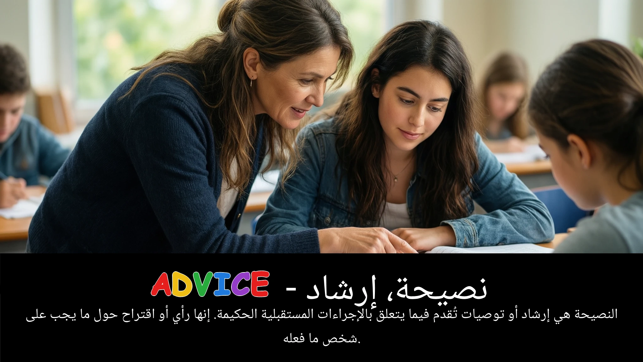 Arabic Illustration for advice